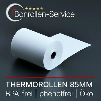Thermorollen 85mm weiße POS-Rolle, 85 mm breit