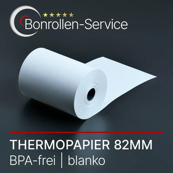 Weiße BPA-freie Thermorolle 82mm aus Thermorollen 82mm Kollektion