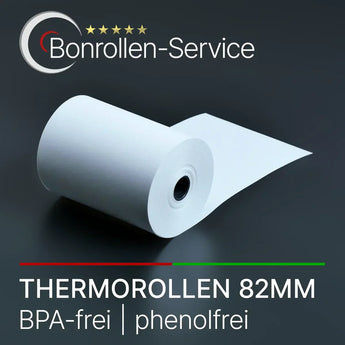 Thermorollen 82mm weiße POS-Rolle, glatte Oberfläche, saubere Kanten
