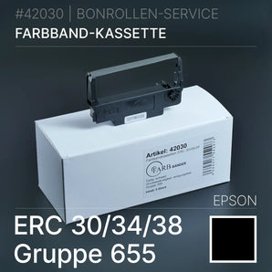 Farbband ERC 30/34/38 Gruppe 655 | reinigungsfest - Schwarz - Farbbänder